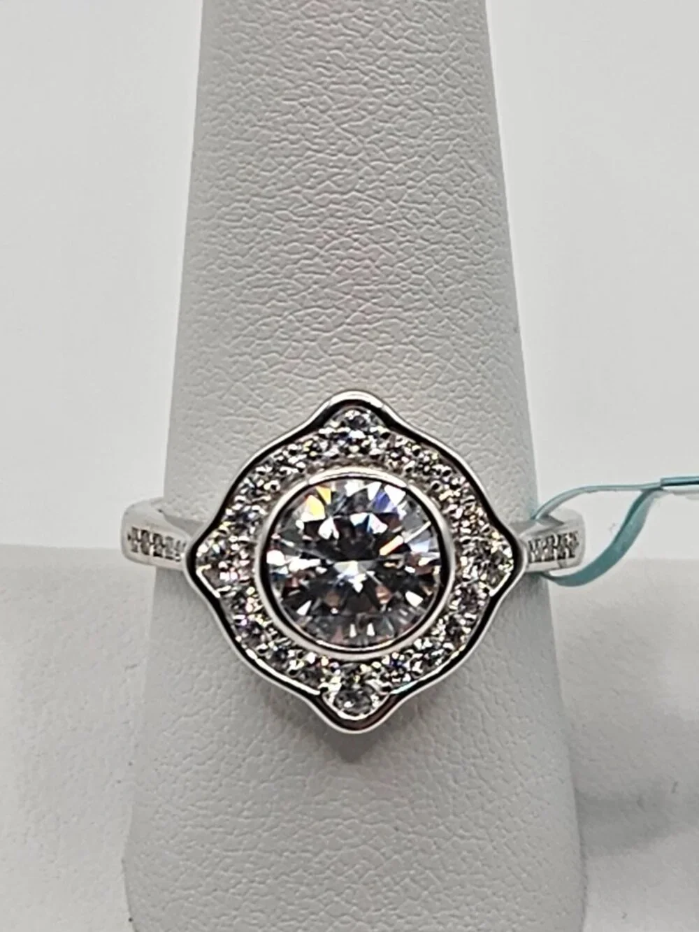 925 Sterling Silver Moissanite Ring 4.43ctw VVS D Size 9